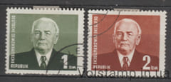 1958 ГДР Серия марок (Вильгельм Пик (1876–1960)) Гашеные №342-343