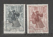 1962 Польша Серия марок (День печати, картина А.Каминского) Гашеные №1353-1354