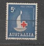 1963 Australia Stamp (100th Anniversary of the Red Cross) Used №326