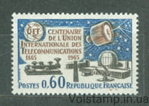 1965 Франція Марка (Племер Боду. Століття UIT 1865-1965 років.) MNH №1510