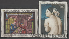 1967 Франция Серия марок (Картины 1967 года) Гашеные №1597-1598