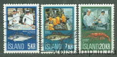 1971 Исландия Серия марок (Рыбная промышленность) Гашеные №457-459
