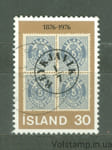 1976 Исландия Марка (100-летие денежных марок Аурура) Гашеная №518