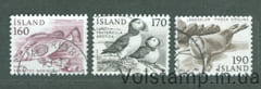 1980 Исландия Серия марок (Исландская фауна) Гашеные №558-560