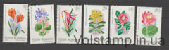 1980 Румыния Серия марок (Цветы) MNH №3721-3726