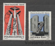 1981 Польща Серія марок (Меморіали жертв повстання 1970 року) Гашені №2782-2783