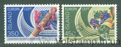 1982 Исландия Серия марок (Европа (CEPT) 1982 - Исторические события) Гашеные №578-579