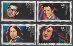 1988 Germany, Federal Republic Stamp Series (Youth: Idols of rock and pop music) MNH №1360-1363