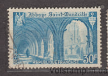1951 Франция Марка (Аббатство Сен-Вандриль) Гашеная №906