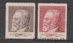 1952 Czechoslovakia Series of stamps (Otakar Sevcik (1852-1934)) MNH №715-716