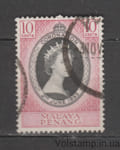 1953 Пенанг Марка (Королева Елизавета II) Гашеная №27
