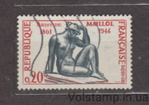 1961 Франція Марка (Арістід Майоль (1861-1944)) Гашена №1334
