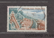 1962 Франція Марка (Ле Туке Париж-Пляж) Гашена №1408