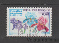 1969 Франция Марка (Международная выставка цветов в Париже) Гашеная №1664