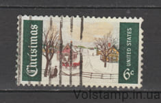 1969 США Марка (Рождество 1969 года) Гашеная №995