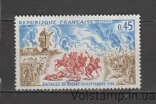 1971 Франция Марка (Битва при Вальми 20 сентября 1792 г.) MH №1767