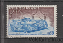 1973 Франция Марка (50 лет 24-часовой гонке на выносливость в Ле-Мане) Гашеная №1838