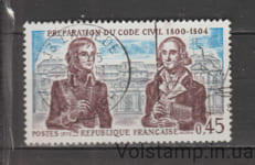 1973 Франция Марка (Подготовка Гражданского кодекса 1800-1804 гг.) Гашеная №1853