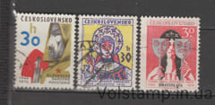 1974 Чехословакия Серия марок (30 лет Словацкому восстанию) Гашеные №2211-2213