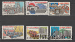 1975 Чехословакия Серия марок (Успехи социалистического строительства) MNH №2285-2290
