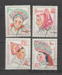 1977 Чехословакия Серия марок (Национальные народные костюмы (Млада Болеслав)) Гашеные №2387-2390