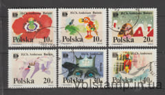 1987 Польша Серия марок (HAFNIA '87, Сказки Х.К. Андерсена (1805-1875)) Гашеные №3125-3130