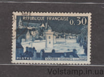 1962 Франция Марка (Освещенные валы, Ванн) Гашеная №1386