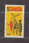 1968 Канада Марка (Игроки в лакросс) MNH №424