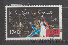1980 Франция Марка (Шарль де Голль 1940-1970 гг.) Гашеная №2228