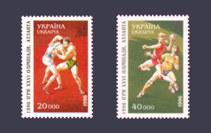 1996 stamps Olympiad Series in Atlanta Handball, Wrestling №113-114