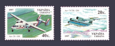 1997 марки Літаки серія АН-74 і АН-38 №160-161
