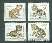 1978 НДР Серія марок (Дикі кішки) погашені №2322-2325